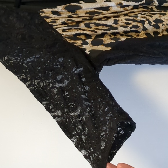 Kiyonna Leopard Stop and Stare Ruched Bodycon Dress - 4X - Picture 3 of 10